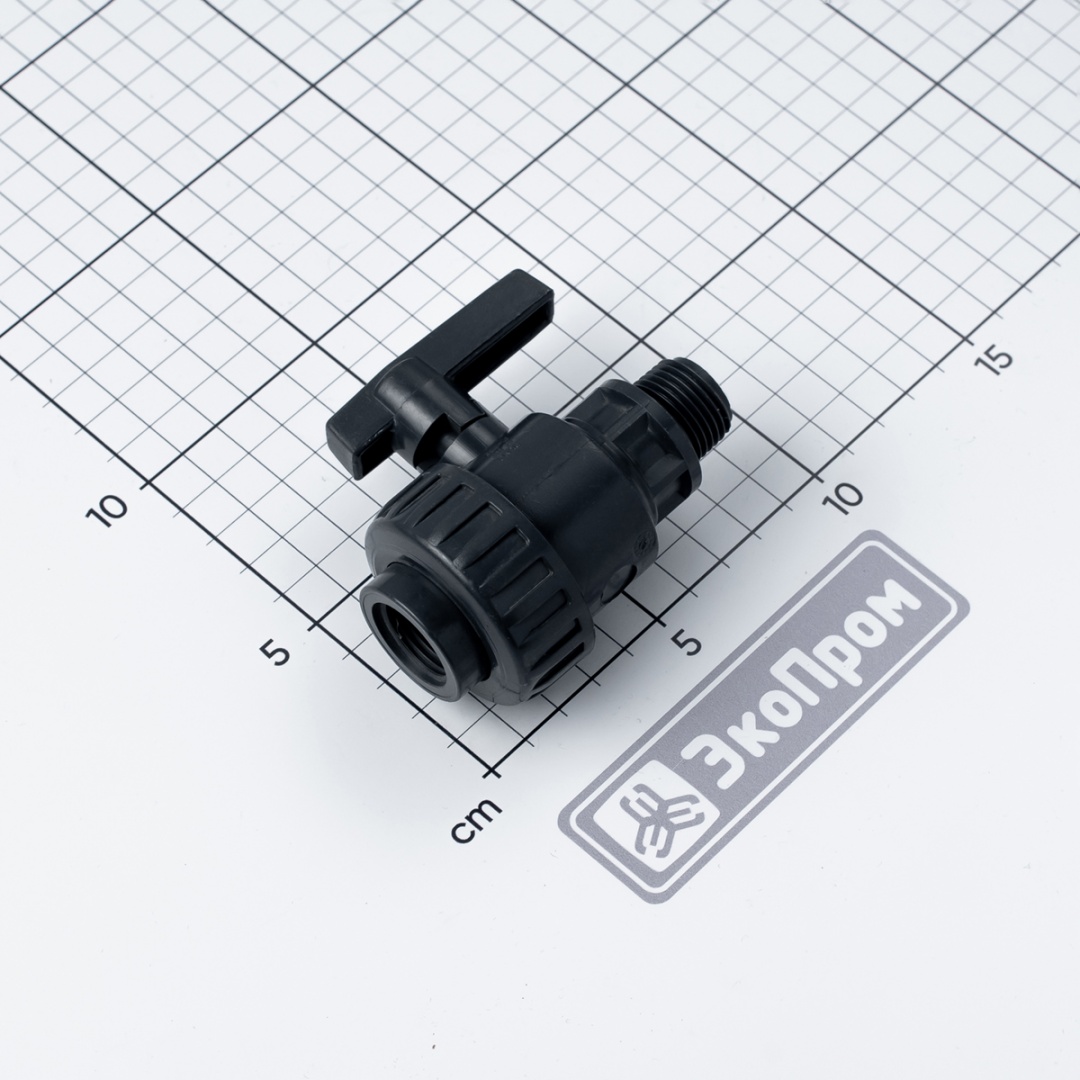 Кран шаровый G1/2 пластик ВР-НР Astore